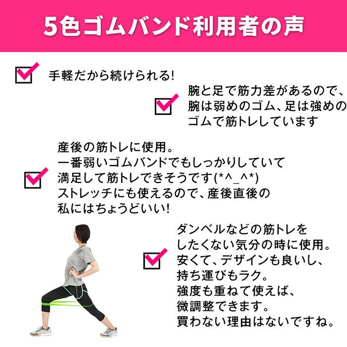 SPALTAX トレーニングチューブ強度別5本セット|カラダノミライ自然通販【公式】