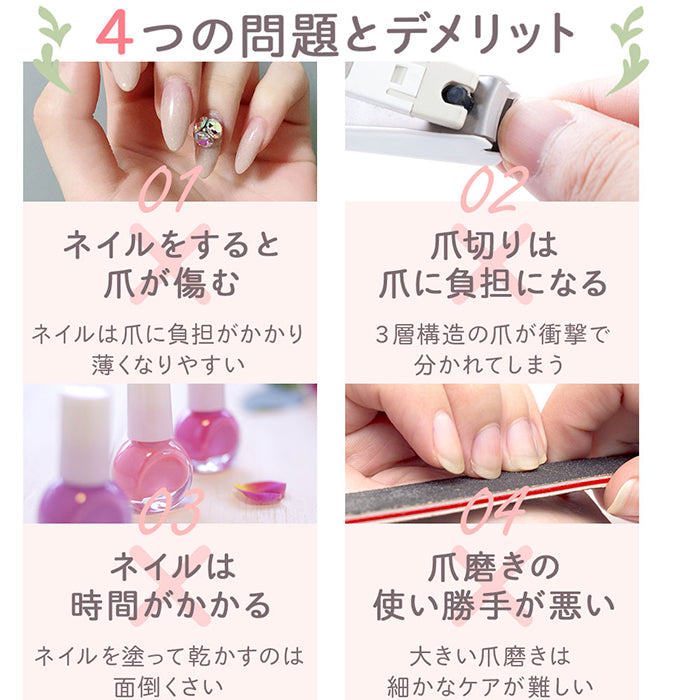 ウルンラップ ガラス製 爪磨き〈2本セット〉｜カラダノミライ自然通販