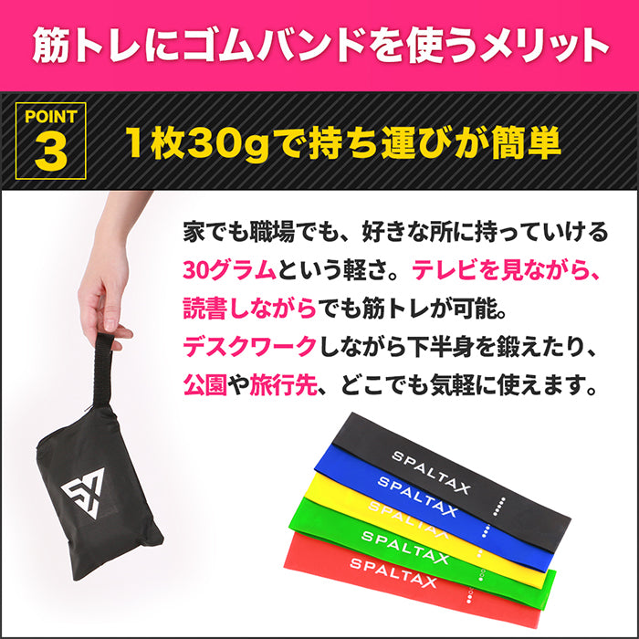 トレーニングチューブ 強度別5本セット｜カラダノミライ自然通販